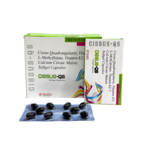 Cissus-QS - Cissus Quadrangularis, Vitamin D3, L-Methylfolate, Vitamin K2-7, Calcium Citrate Malate by Stonefort Bioceutical