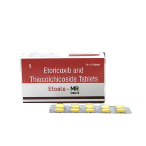 Etoate – MR - Etoricoxib and Thiocolchicoside Tablets by Stonefort Bioceutical