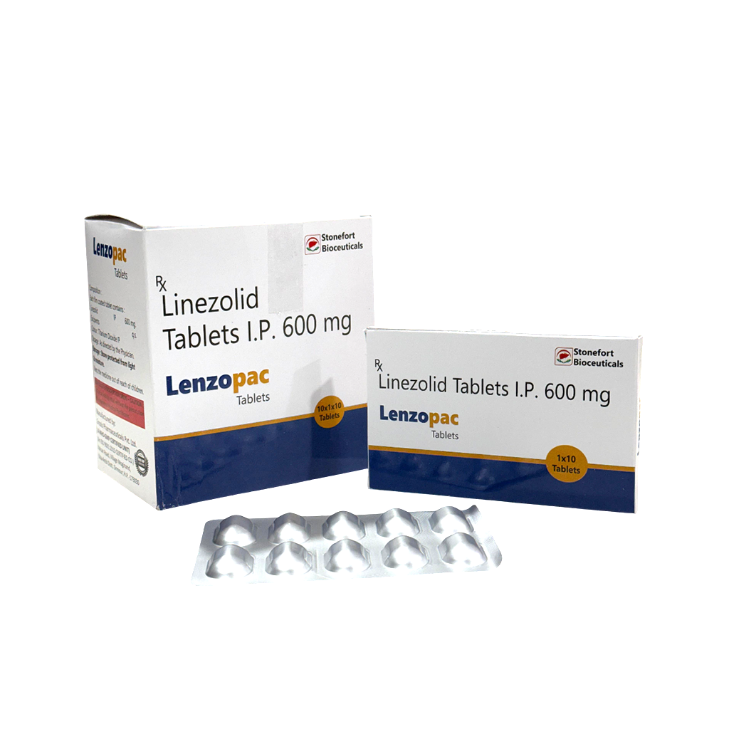 Lenzopac - Linezolid Tablets I.P. 600 mg by Stonefort Bioceutical