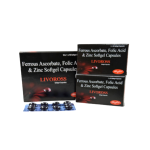 Livoross - Ferrous Ascorbate, Folic Acid & Zinc Softgel Capsules by Stonefort Bioceutical