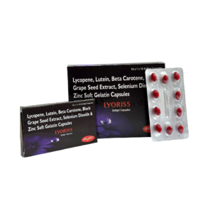 Lyoriss - Lycopene, Lutein, Beta Carotene, Grape Seed Extract, Selenium Dioxide & Zinc Soft Gelatin Capsules by Stonefort Bioceutical