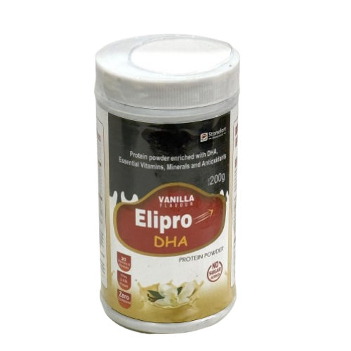 Elipro-DHA - Protein powder enriched with DHA, Essential Vitamins, Minerals and Antioxidants by Stonefort Bioceutical