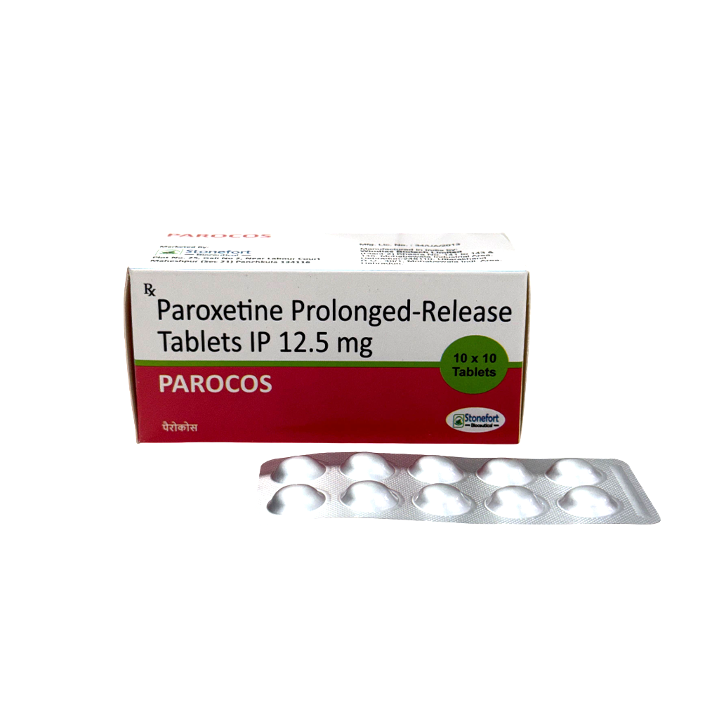 Parocos - Paroxetine Prolonged-Release Tablets IP 12.5 mg by Stonefort Bioceutical