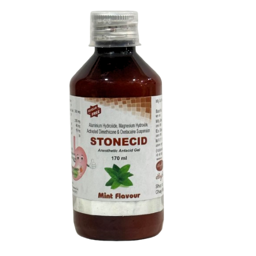 Stonecid - Aluminium Hydroxide, Magnesium Hydroxide, Activated Dimethicone & Oxetacaine Suspension by Stonefort Bioceutical