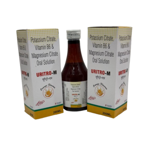 Uritro-M - Potassium Citrate, Vitamin B6 &, Magnesium Citrate,Oral Solution by Stonefort Bioceutical