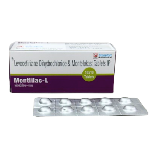 Montlilac-L - Levocetirizine Dihydrochloride & Montelukast Tablets IP by Stonefort Bioceutical